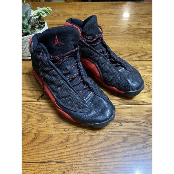 Rare Hard To Find 1997 OG Bred Air Jordan 13 Sz 10.5 Black/Red Vintage Pre-Owned - Picture 1 of 12